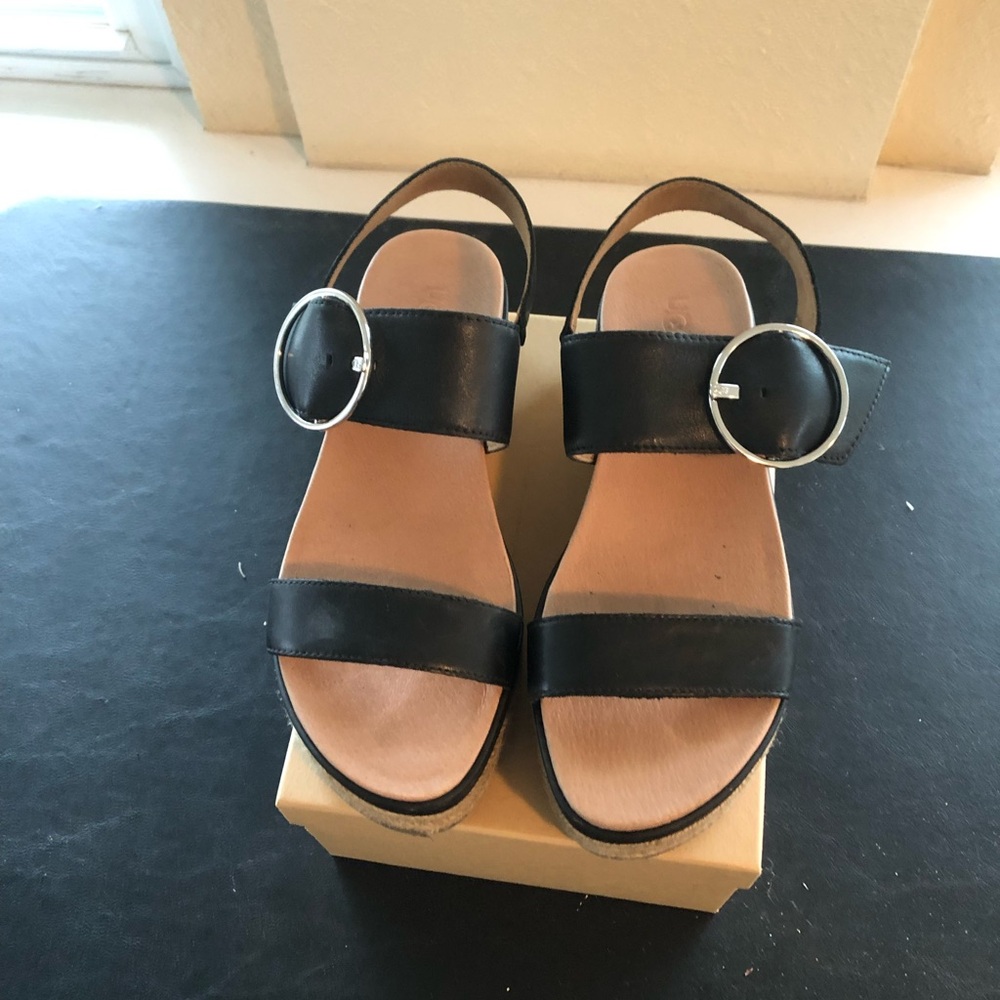 Ugg Black Platform Sandals With Buckle - image 2